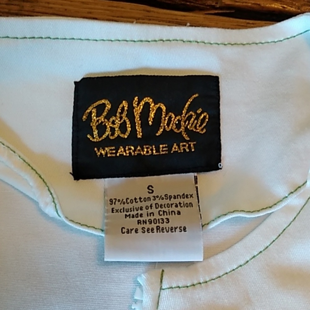 Bob Mackie Embroidered Zip Up | Size Small - Picture 5 of 5
